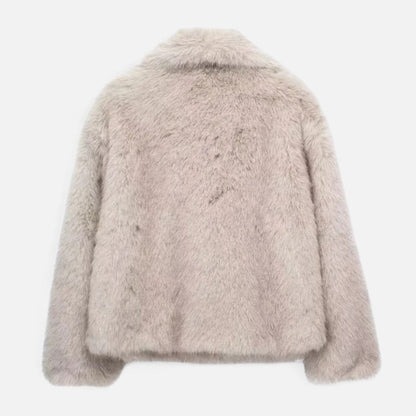 Wintermantel aus Kunstpelz für Damen | Isolierendes Design