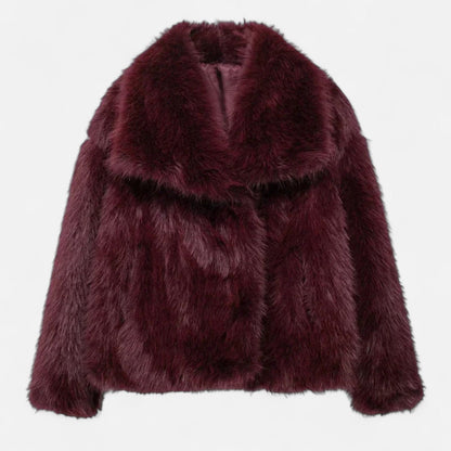 Wintermantel aus Kunstpelz für Damen | Isolierendes Design