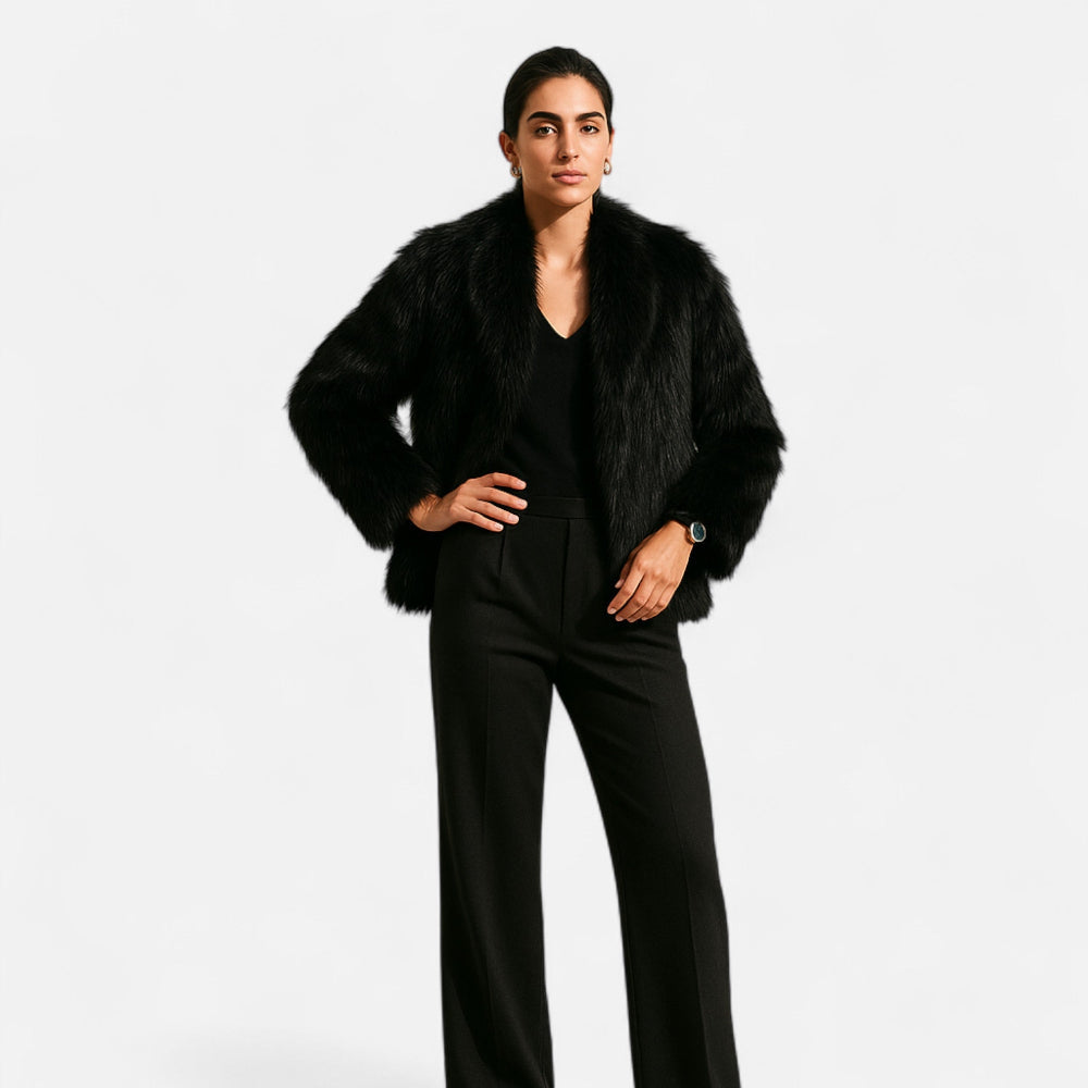 Wintermantel aus Kunstpelz für Damen | Isolierendes Design