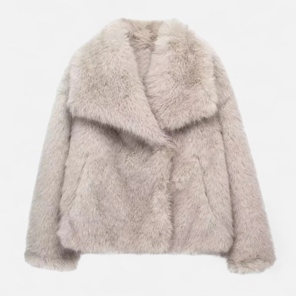 Wintermantel aus Kunstpelz für Damen | Isolierendes Design