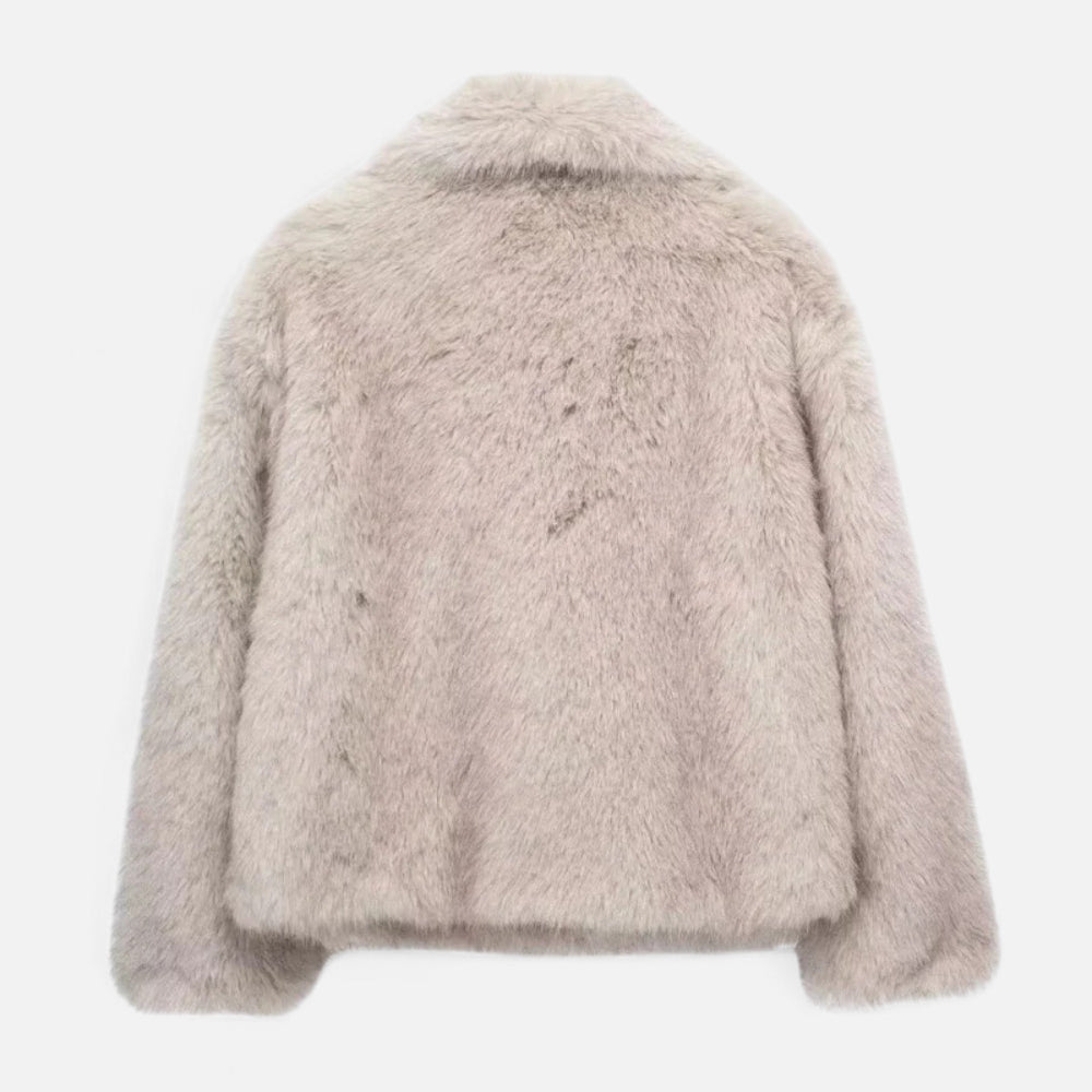 Wintermantel aus Kunstpelz für Damen | Isolierendes Design