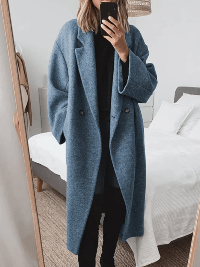 Wintermantel für Damen, lang, klassisches Design | Wärme