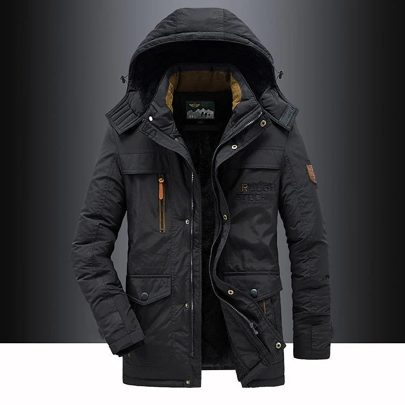 Winterparka für Herren | Wasserabweisend, verstellbare Kapuze