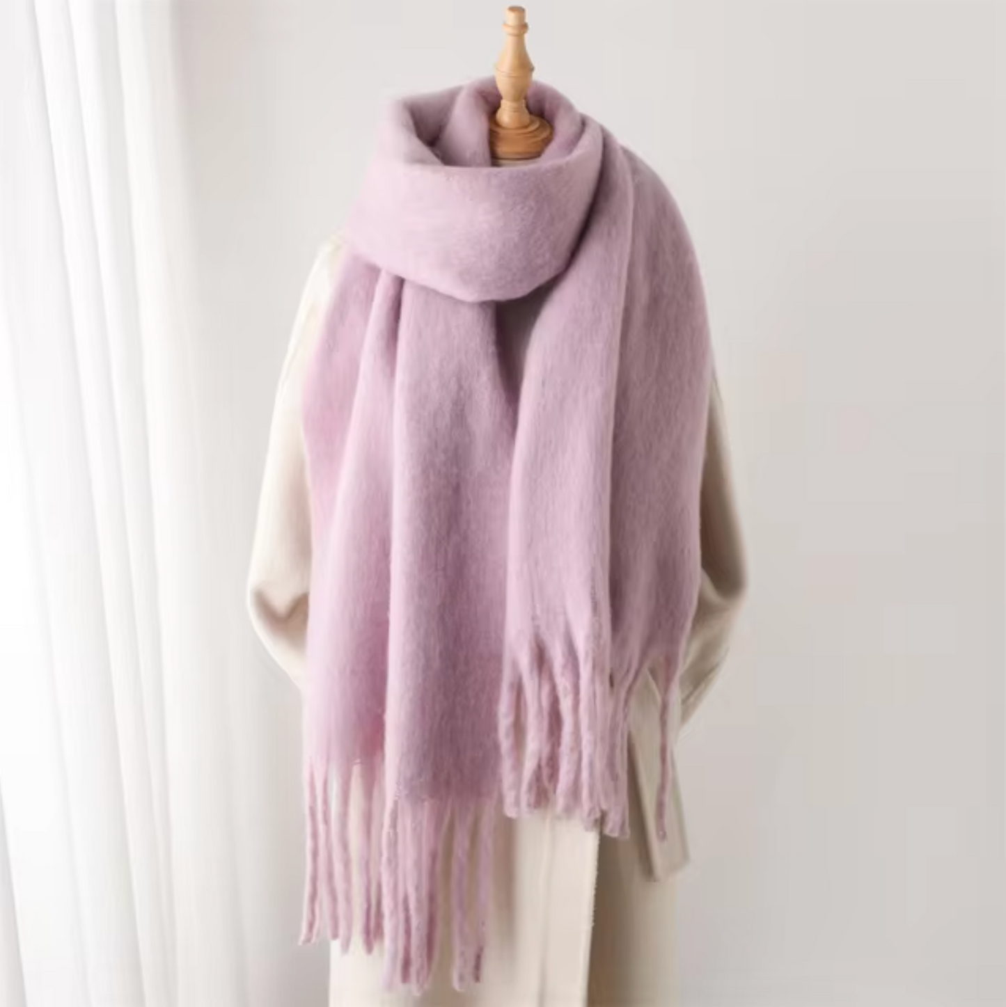 Winterschal für Damen | Dickes Pashmina-Design