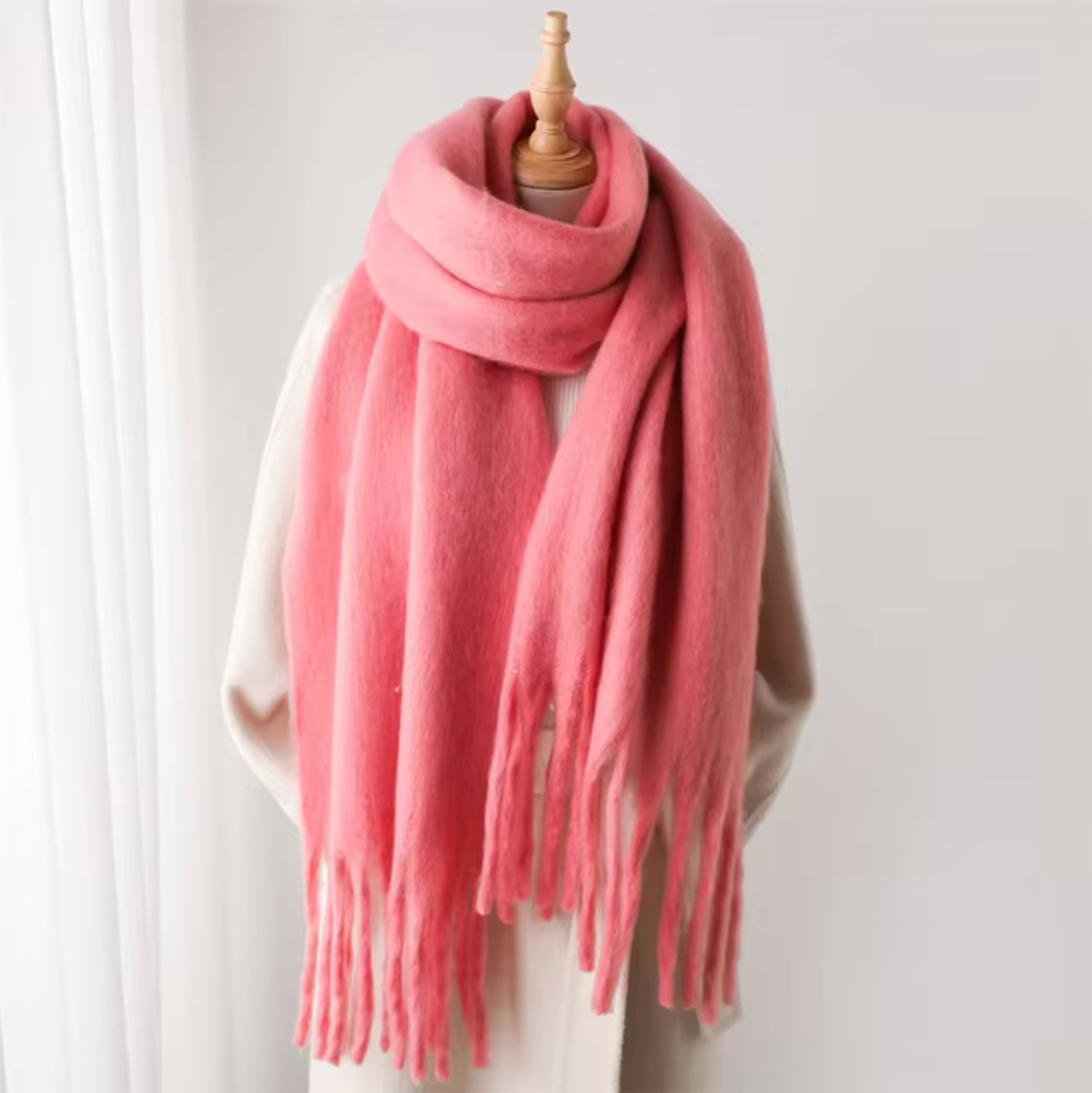 Winterschal für Damen | Dickes Pashmina-Design