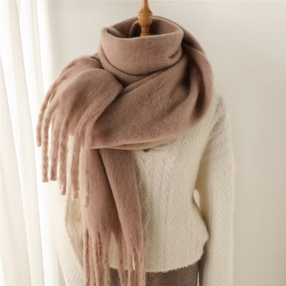 Winterschal für Damen | Dickes Pashmina-Design