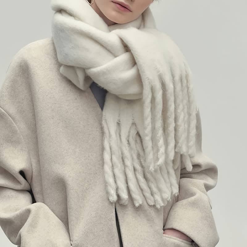 Winterschal für Damen | Gestricktes klassisches Design