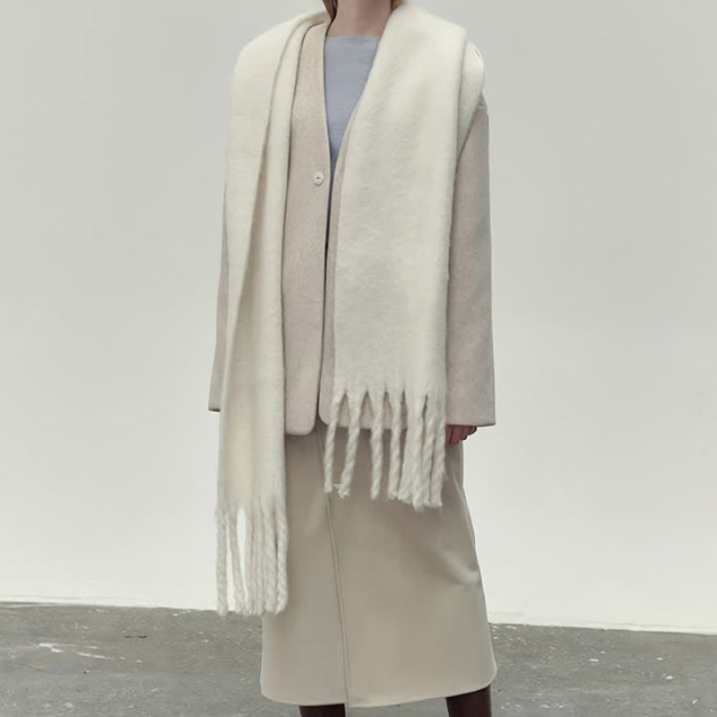 Winterschal für Damen | Gestricktes klassisches Design