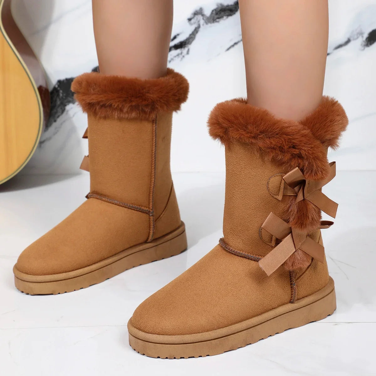 Winterstiefel Damen | Plüsch Gefüttert & Rutschfest 3
