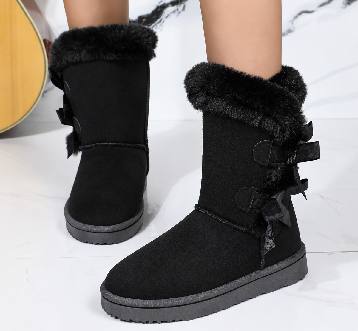 Winterstiefel Damen | Plüsch Gefüttert & Rutschfest 5