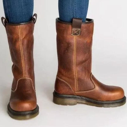Winterstiefel Damen | Warm Gefüttert mit Blockabsatz