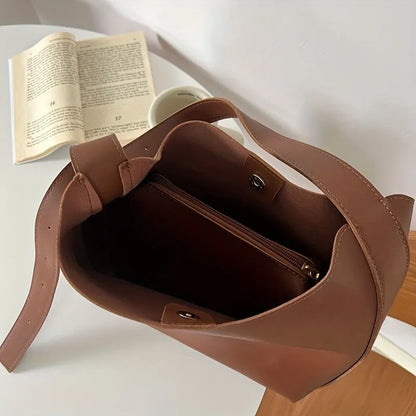 Damen Bucket Bag Handtasche Verstellbarer Schulterriemen 5
