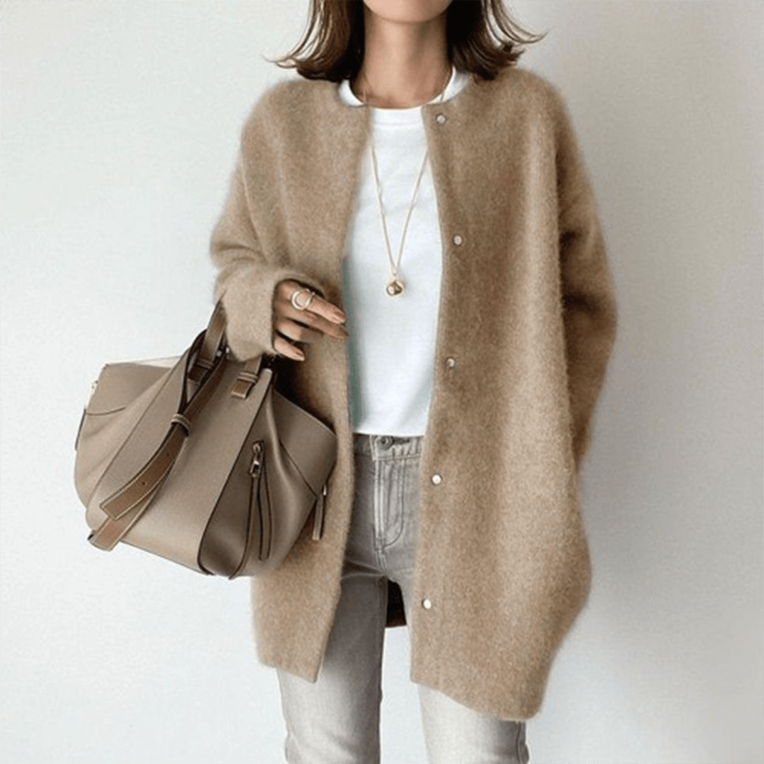 Woll Strickjacke für Damen | Leichte Wärme