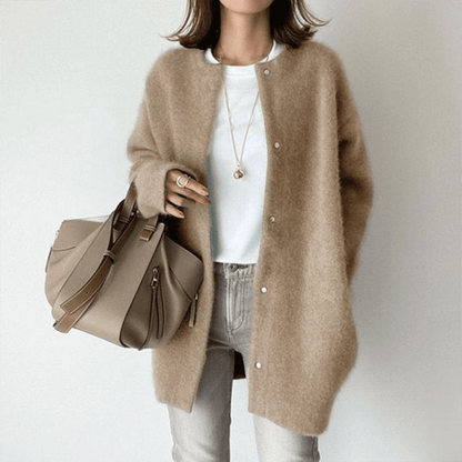 Woll Strickjacke für Damen | Leichte Wärme