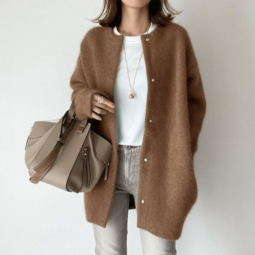 Woll Strickjacke für Damen | Leichte Wärme