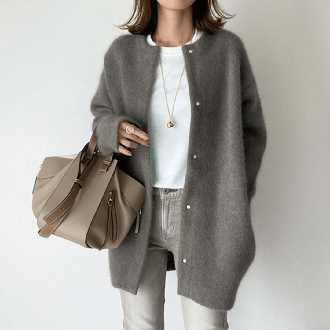 Woll Strickjacke für Damen | Leichte Wärme