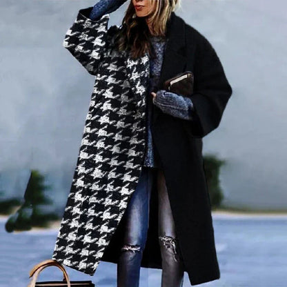 Wollmantel für Damen | Elegantes, bodenlanges Design | Winter