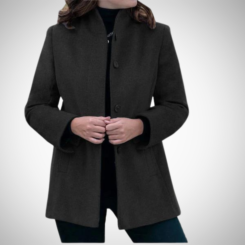 Wollmantel für Damen, strapazierfähig, zeitloser Schnitt | Winter