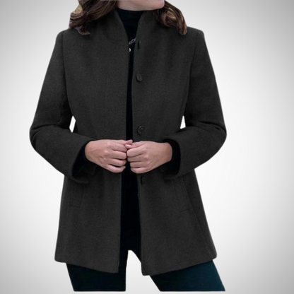 Wollmantel für Damen, strapazierfähig, zeitloser Schnitt | Winter