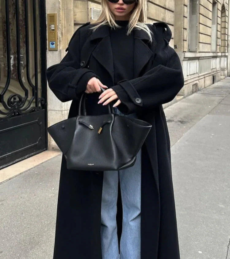 Wollmantel für Damen, Oversized, lang | Winter