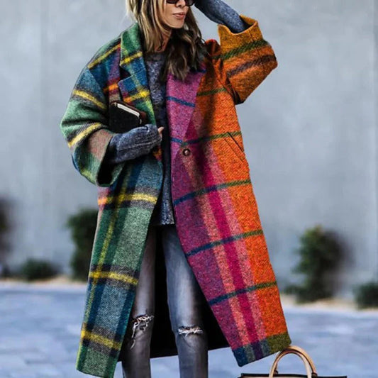 Wollmantel für Damen | Elegantes, bodenlanges Design | Winter