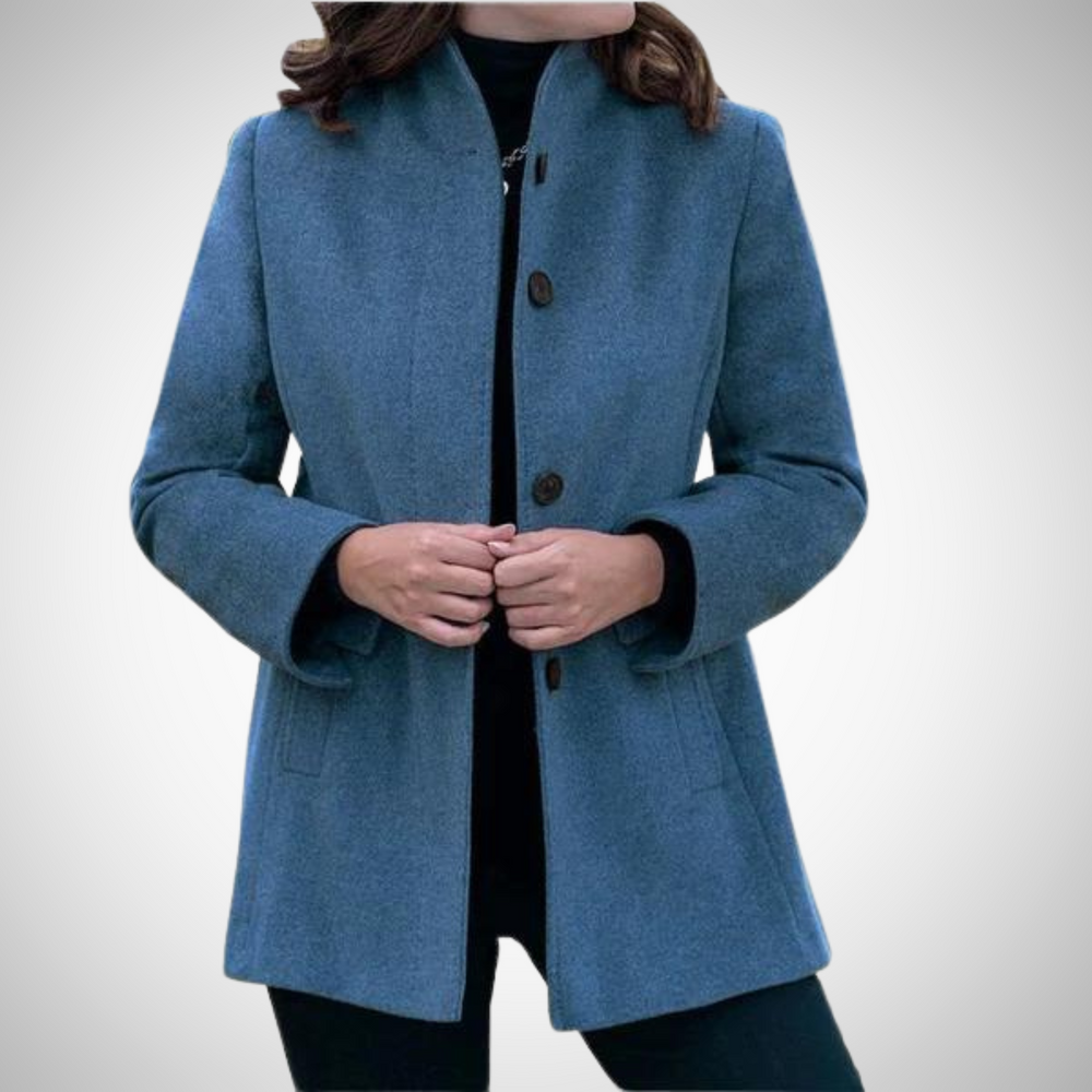 Wollmantel für Damen, strapazierfähig, zeitloser Schnitt | Winter