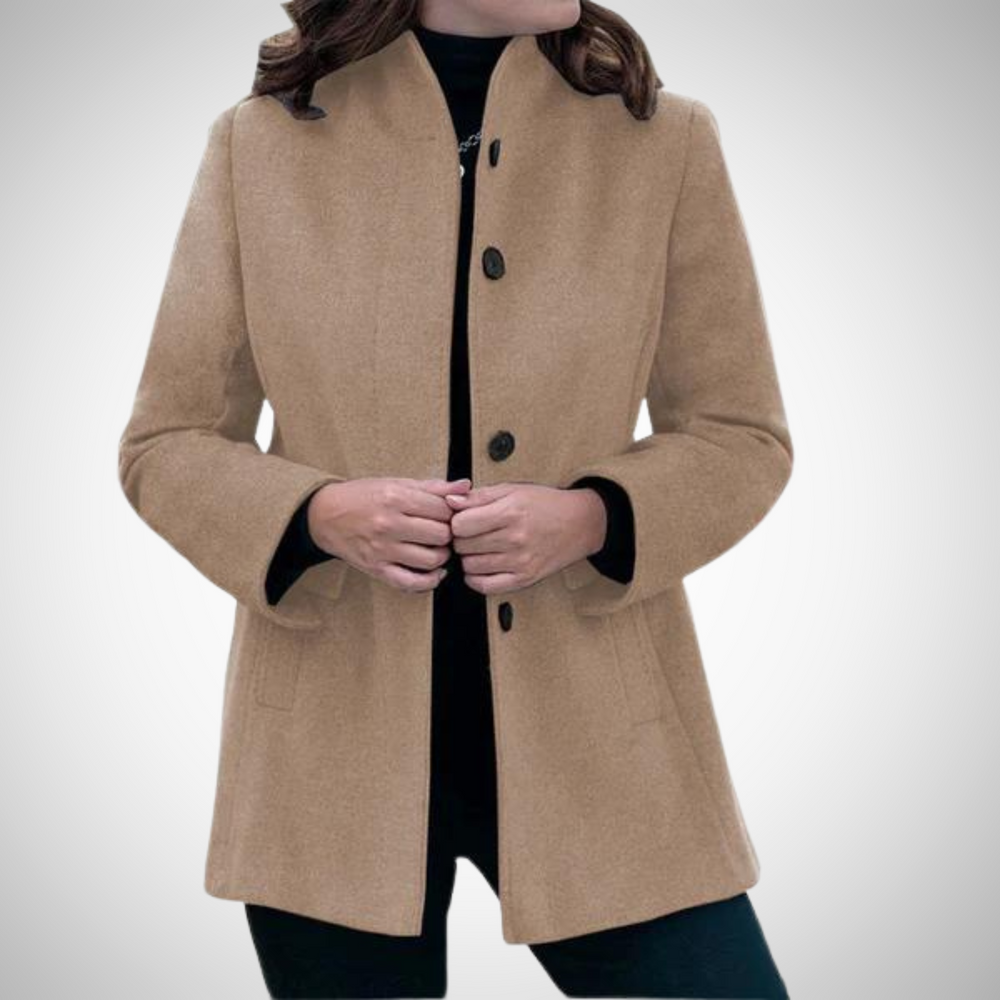 Wollmantel für Damen, strapazierfähig, zeitloser Schnitt | Winter