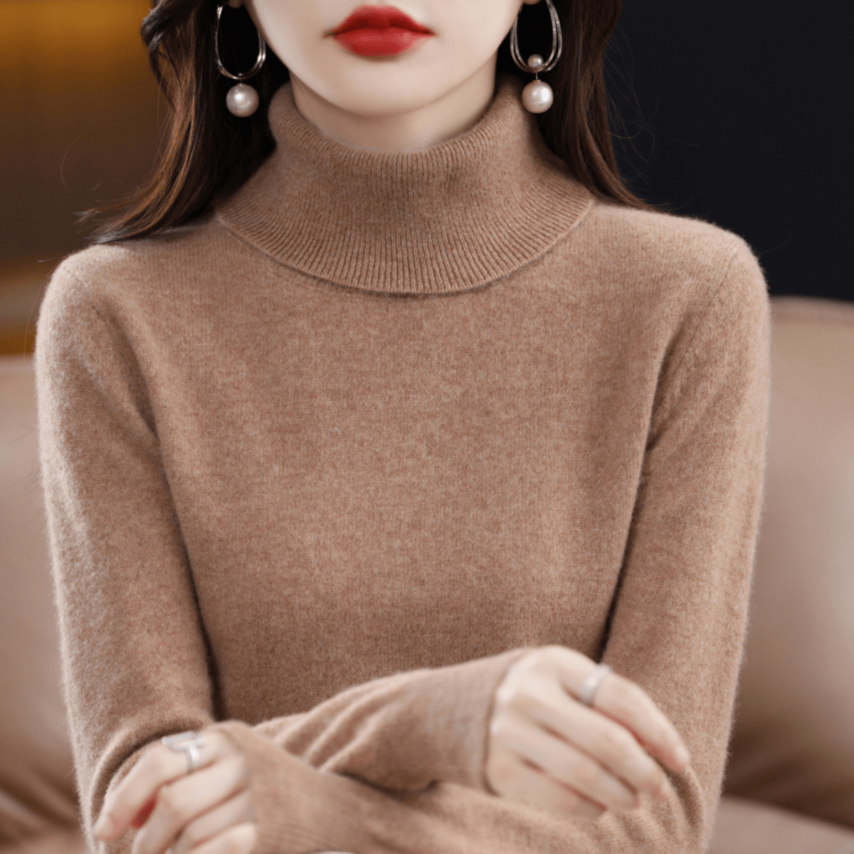 Strickpullover Damen | Rollkragen & Wärmend 11
