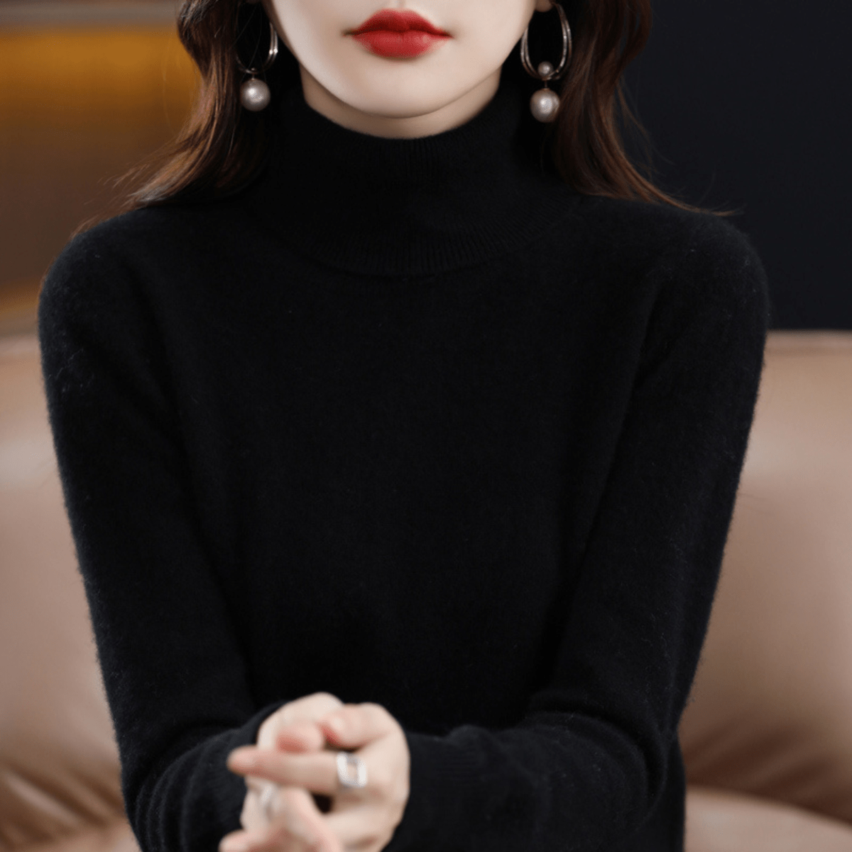 Strickpullover Damen | Rollkragen & Wärmend 14