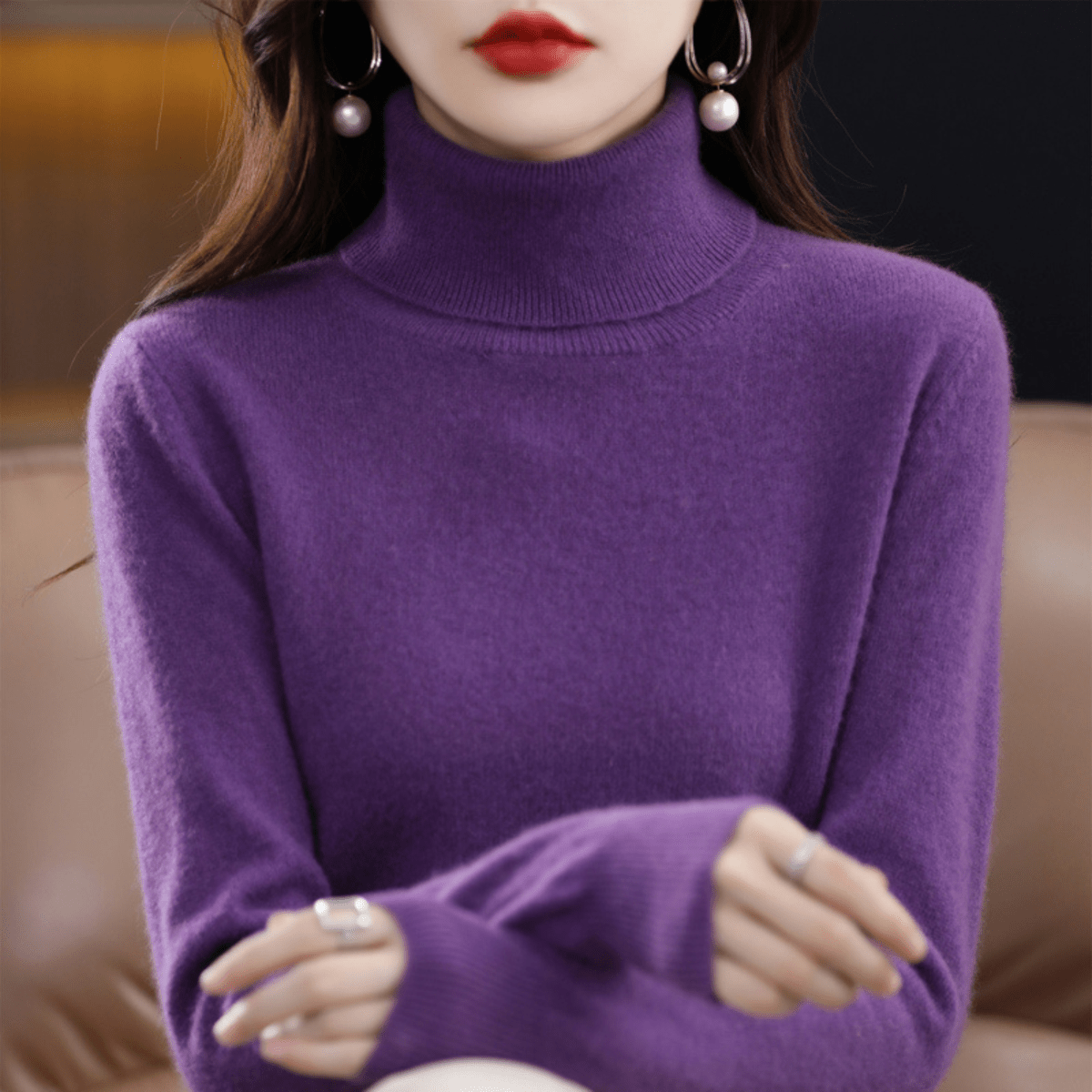 Strickpullover Damen | Rollkragen & Wärmend 3