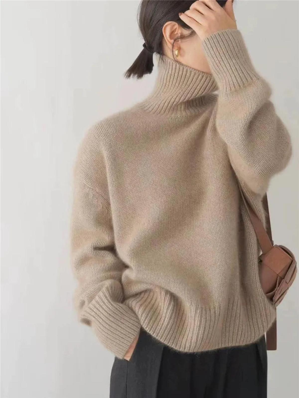 Strickpullover Damen | Hoher Kragen & Bequemer Schnitt 5