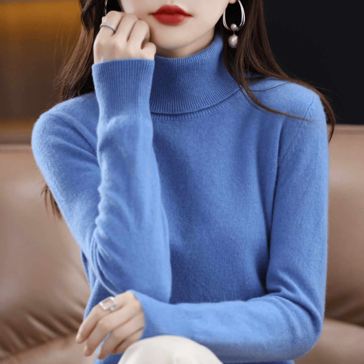 Strickpullover Damen | Rollkragen & Wärmend 1