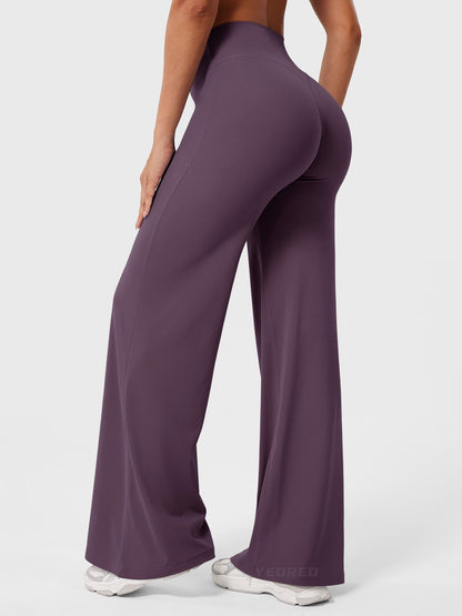 Yvonne | Damen Sommerweite Hose mit Hoher Taille 14