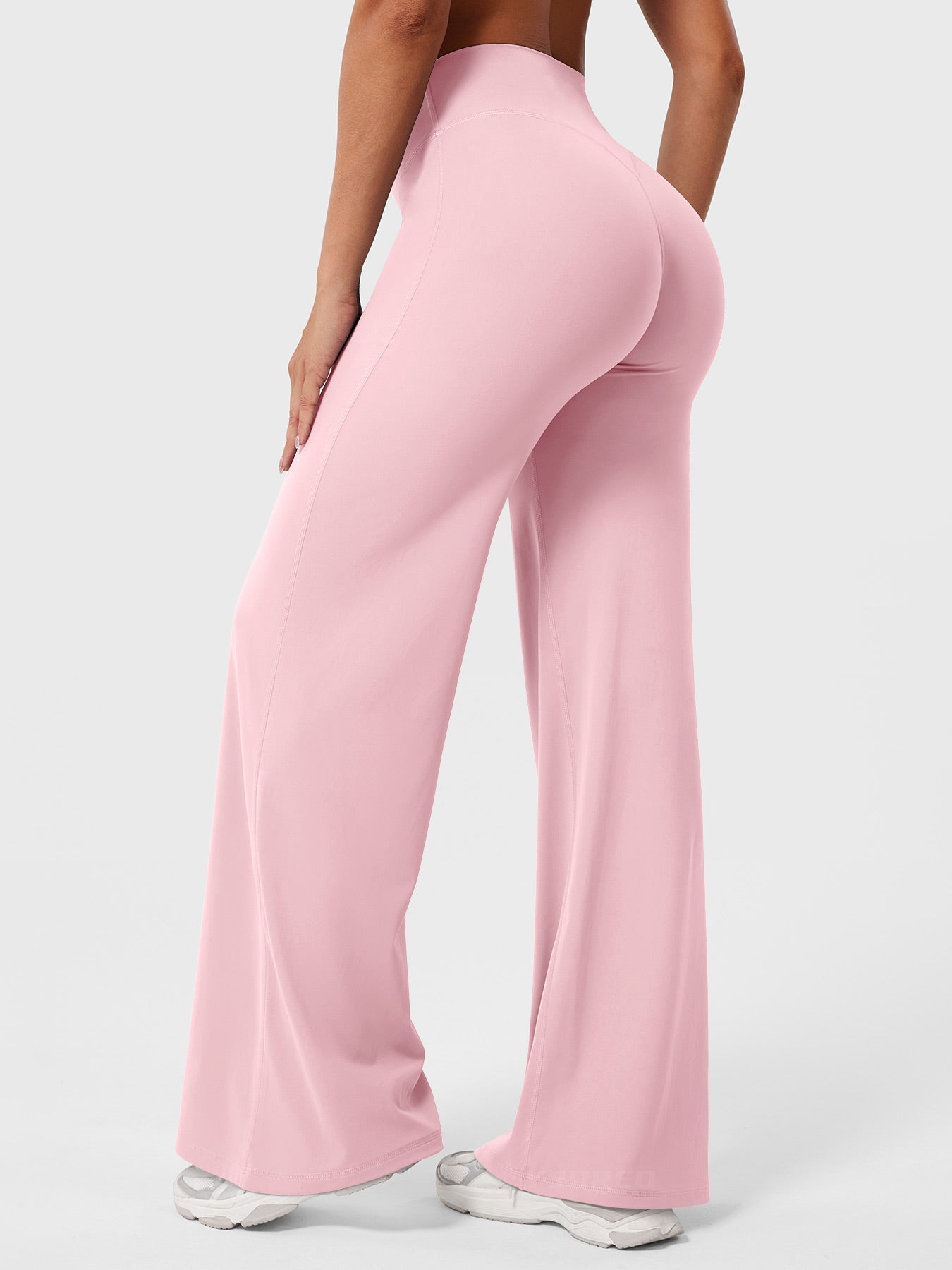 Yvonne | Damen Sommerweite Hose mit Hoher Taille 19
