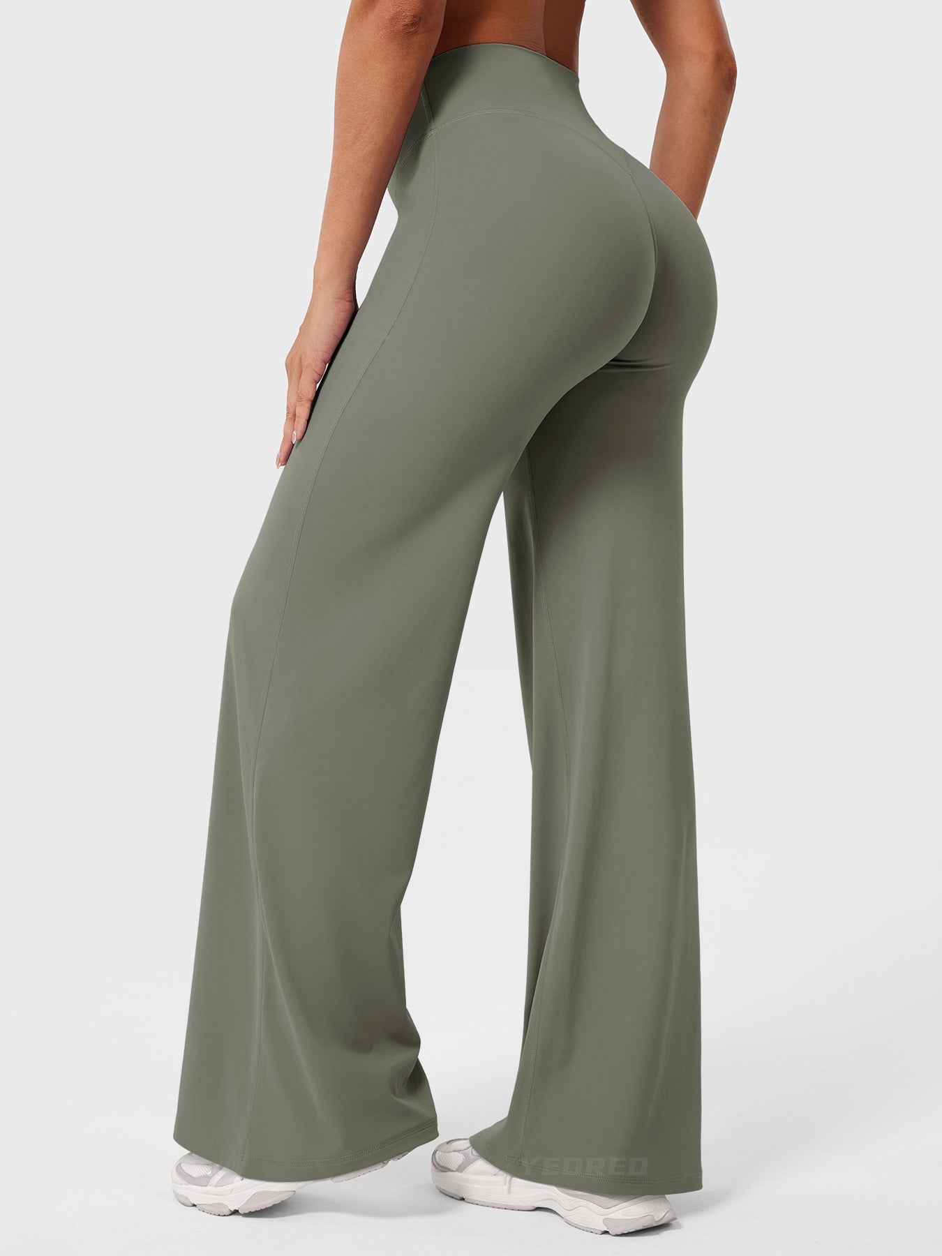 Yvonne | Damen Sommerweite Hose mit Hoher Taille 21