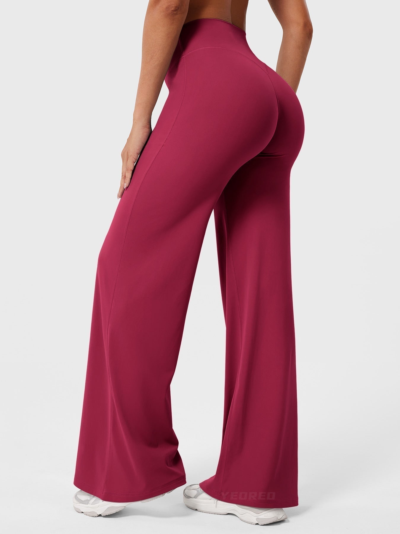 Yvonne | Damen Sommerweite Hose mit Hoher Taille 22