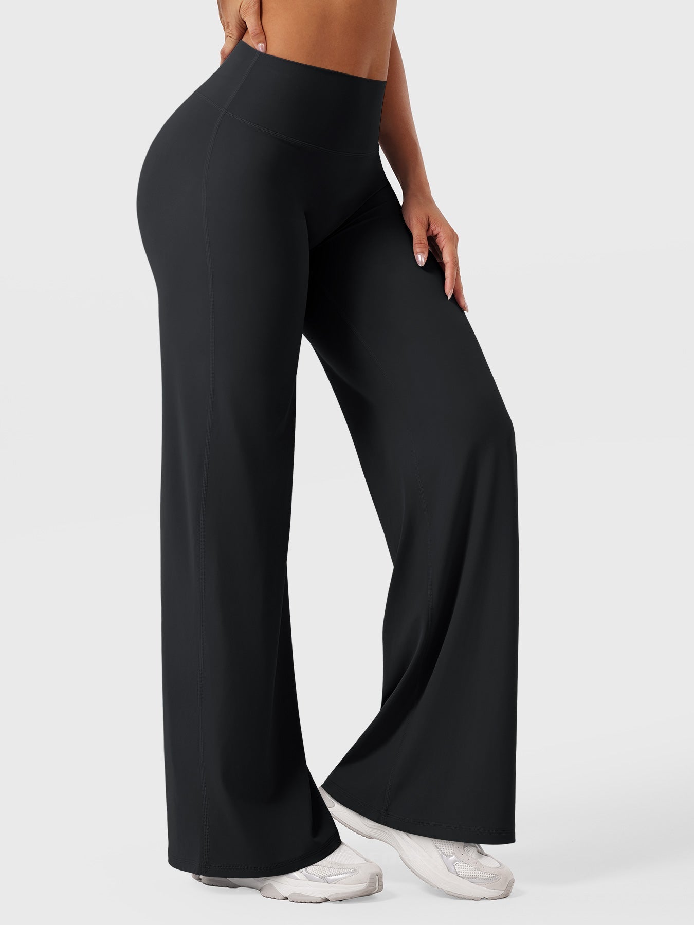 Yvonne | Damen Sommerweite Hose mit Hoher Taille 4