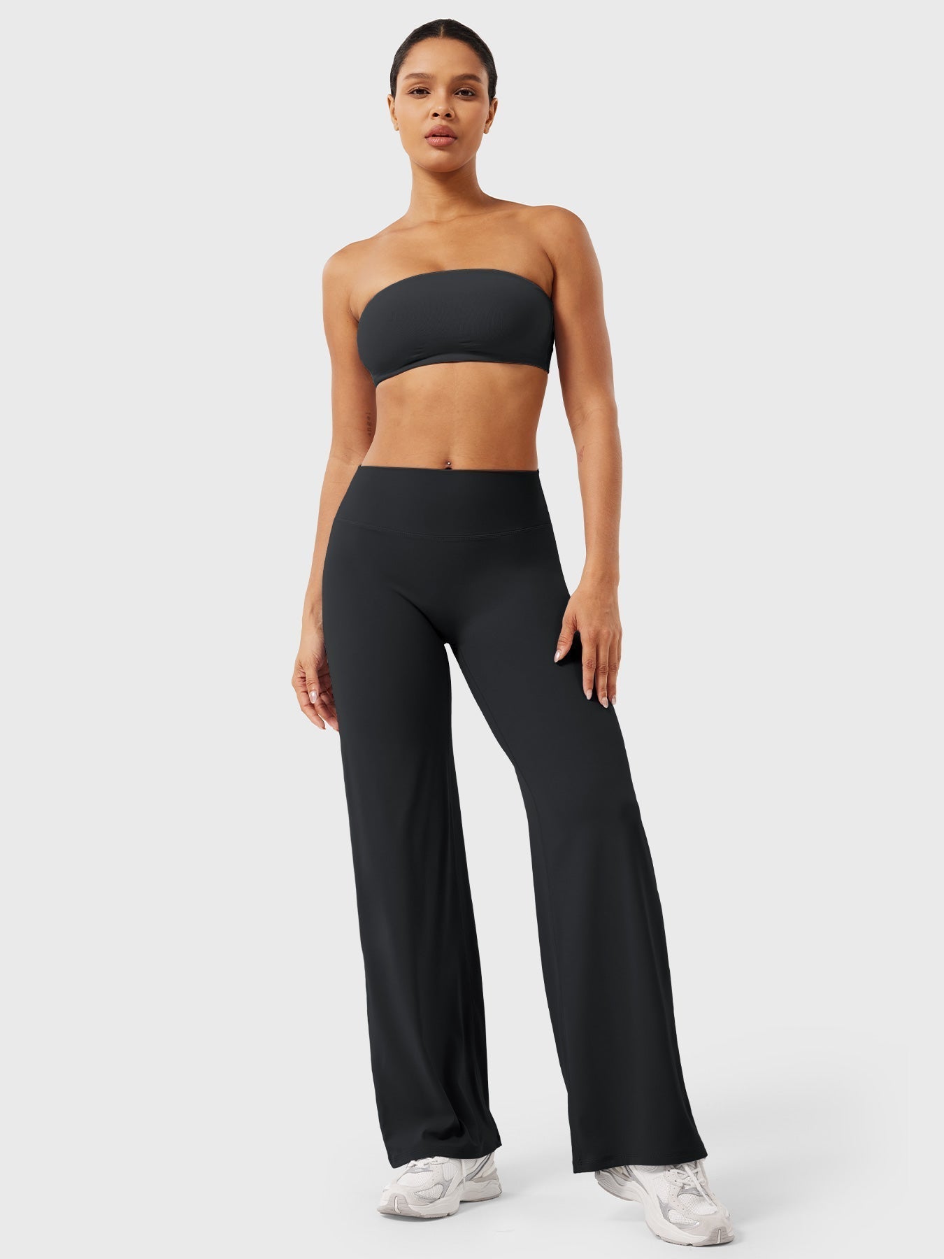 Yvonne | Damen Sommerweite Hose mit Hoher Taille 8