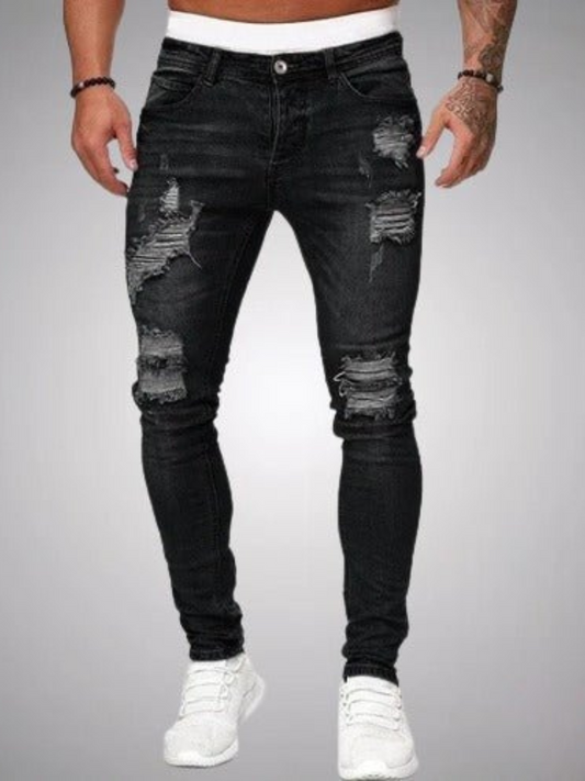 Zerrissene Jeans für Herren | Slim Fit