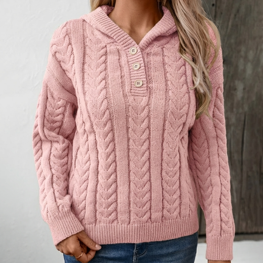 Zopfmuster Pullover Damen | Kuschelig Warm & Oversized