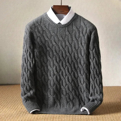 Zopfstrickpullover für Damen und Herren | Klassische Passform