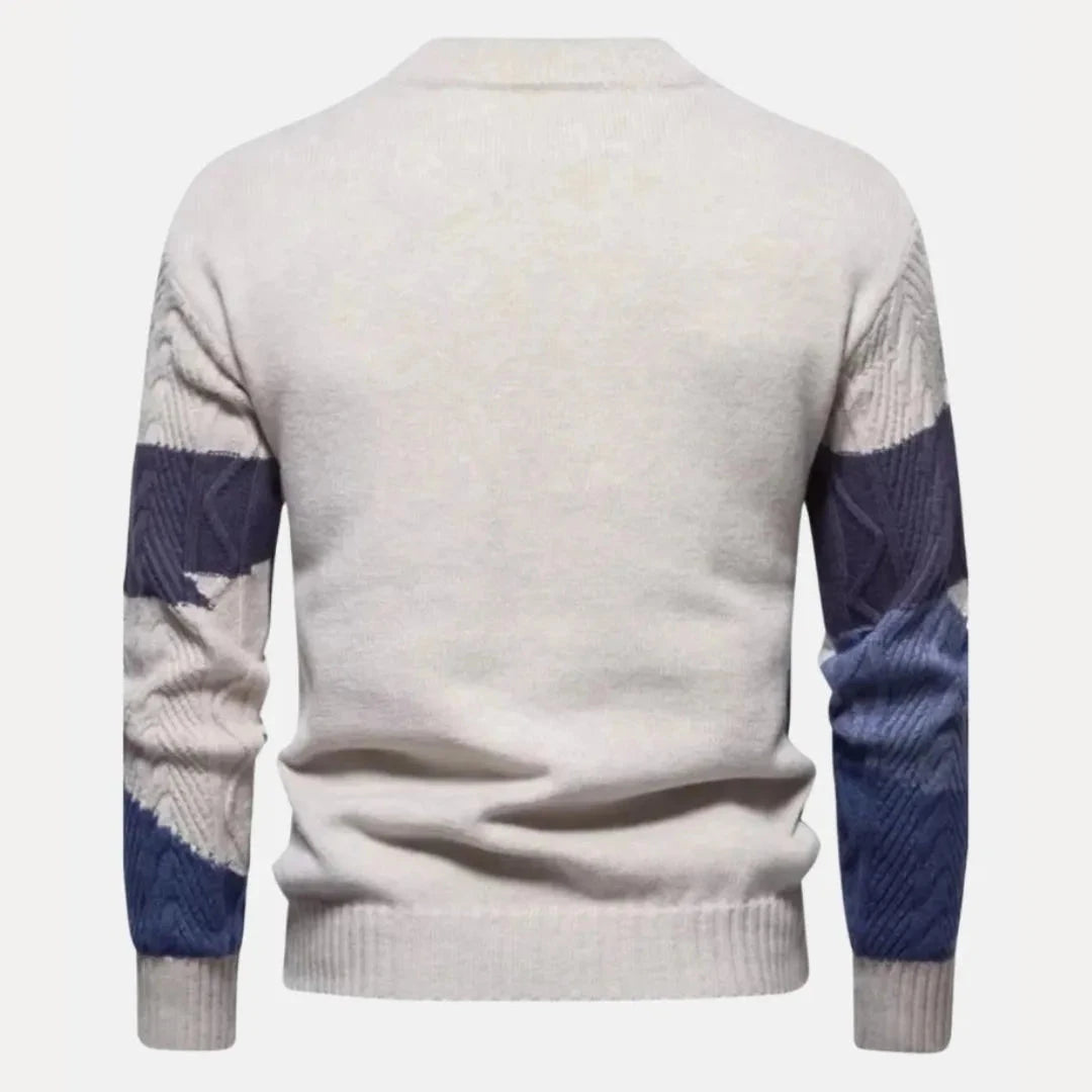 Zopfstrickpullover für Herren | Farbverlauf