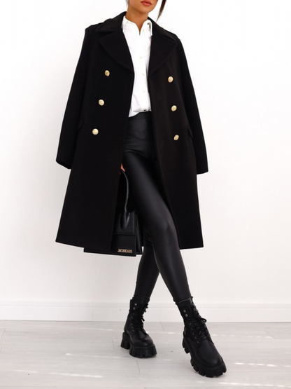Zweireihiger Mantel für Damen | Winter