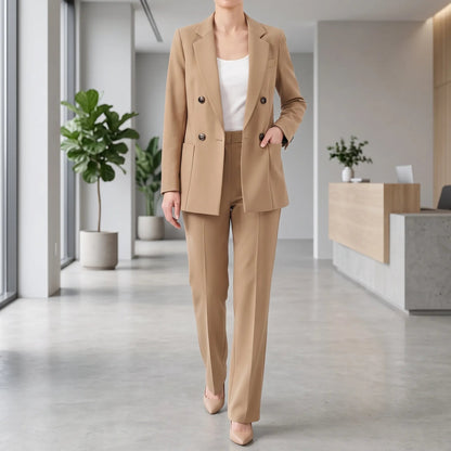 Zweiteiliges Set Damen | Zweireiher-Blazer & Hose