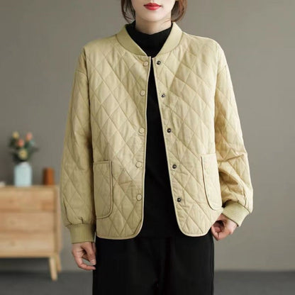 Steppjacke Damen | Knopfleiste & Taschen 9