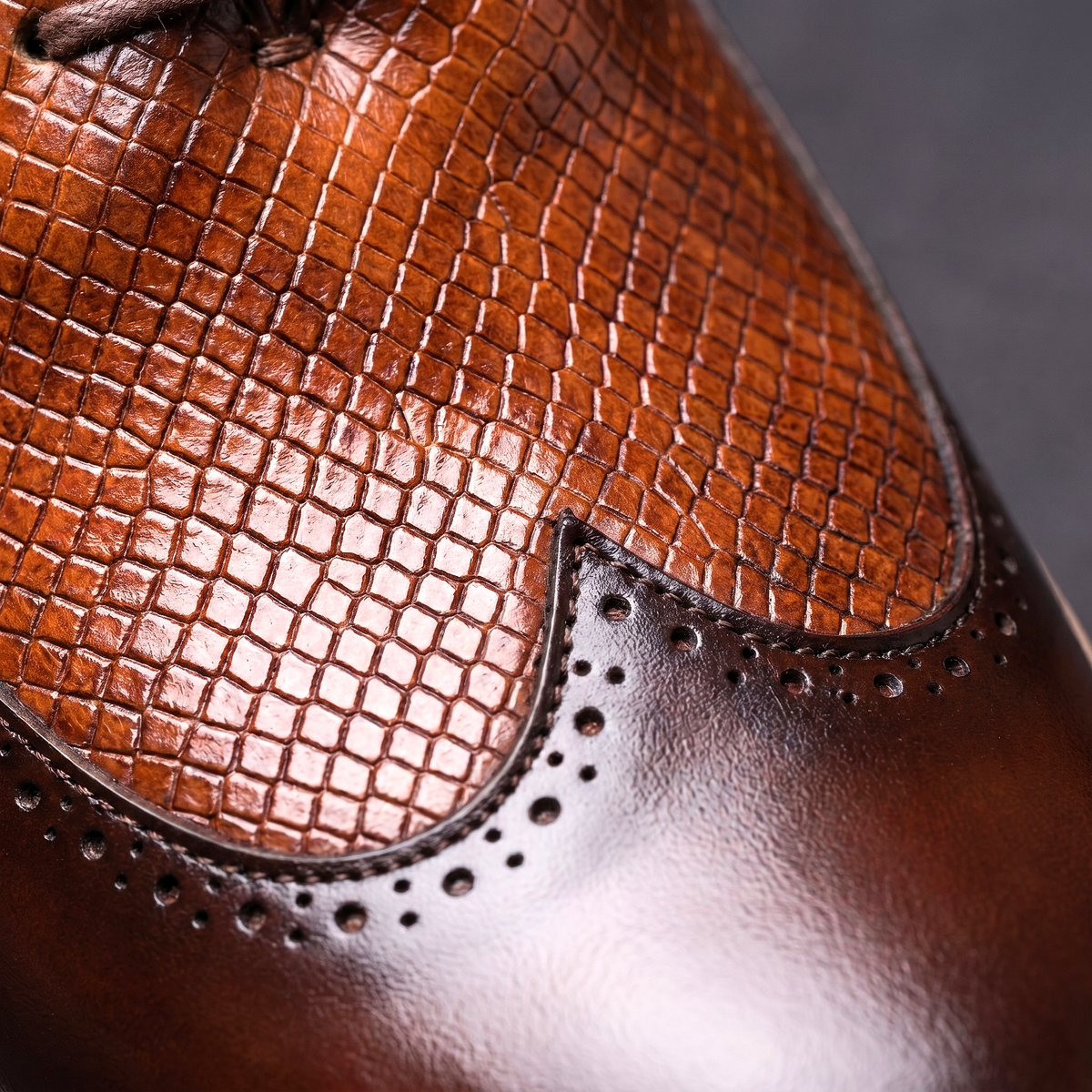 Herren Oxford Schuhe Schnürschuhe Brogue Design Gepolstert 5