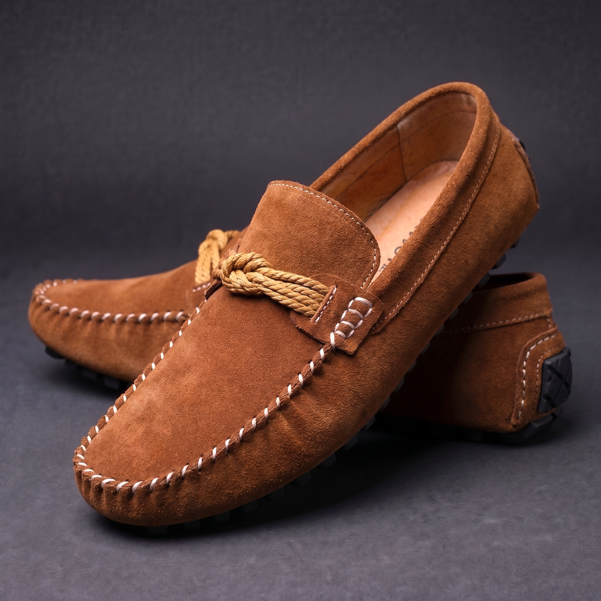 Damen Loafers Quaste Flexible Slip-On Mokassins Schuhe 7