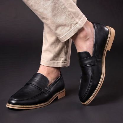 Herren Penny Loafer Slip-On Mokassins Gepolstert True to Size 6