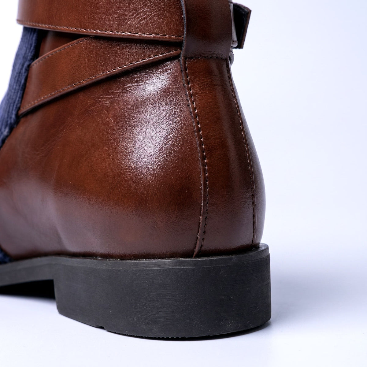 Herren Stiefeletten Verstellbare Schnalle Boots Schuhe 4