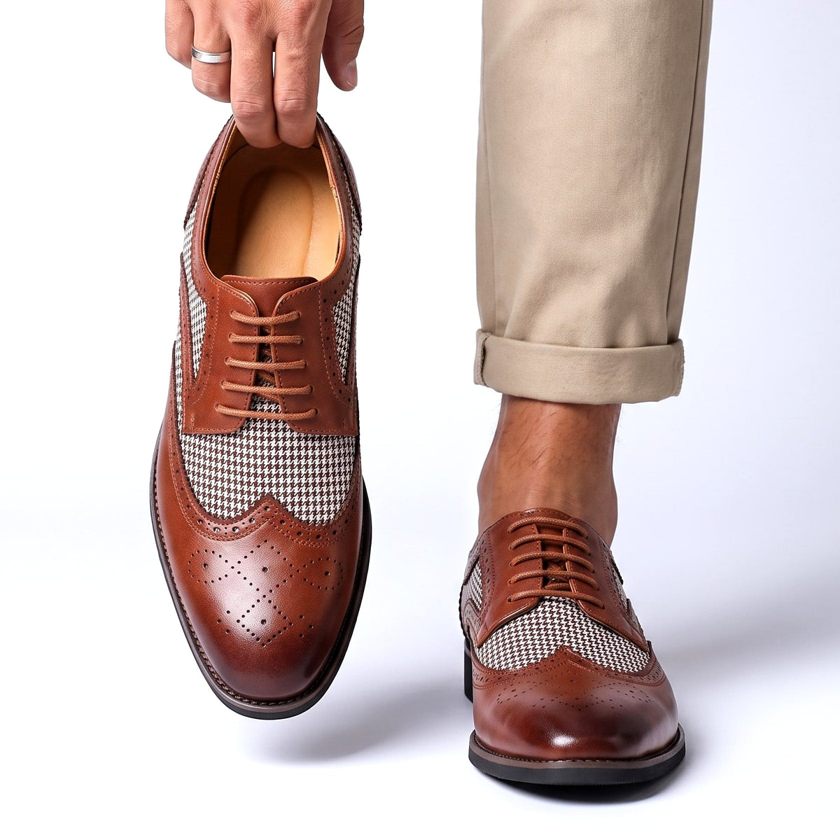 Oxford Schuhe Herren | Brogue-Design & Gepolstert 2